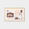 Traveler's Notebook Letterpress Card Travel Tools Brown Limited Edition