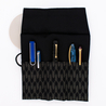 Saki Roll Pen Case with Japanese Fabric Black