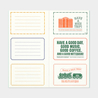 Traveler's Notebook B-Sides & Rarities Refill Regular Size Message Card Edizione Limitata