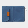 Traveler's Notebook B-Sides & Rarities Cotton Zipper Case Passport Size Blu Edizione Limitata