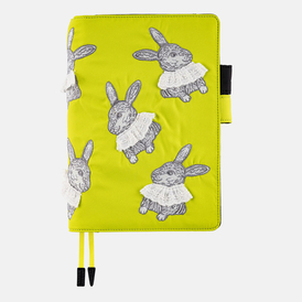 Hobonichi Techo Cousin A5 Candy Stripper: Sweet Bunny (Yellow) Set Cover + Agenda 2022 Spring