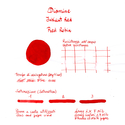 Diamine Inkvent Red Robin Ink Bottle 50 ml Red Edition