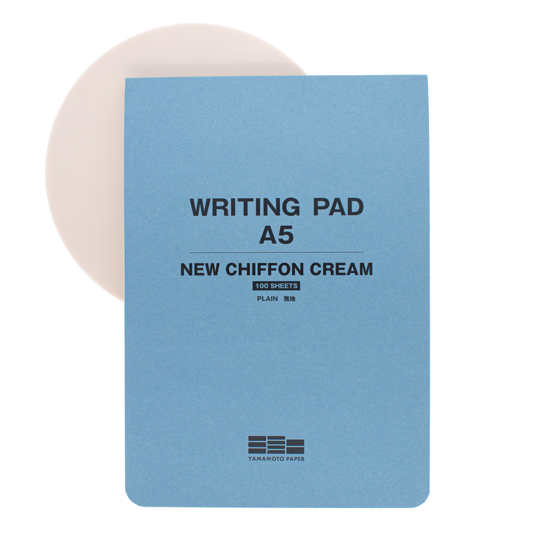 Yamamoto Writing Pad Blocco A5 New Chiffon Cream Blank