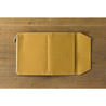 Traveler's Factory Paper Cloth Zipper Case Passport Size Mustard
