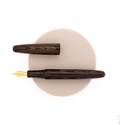 Wancher Dream Pen True Ebonite Fountain Pen Marble Brown & Gold