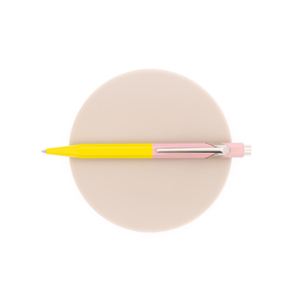 Caran d'Ache 849 Paul Smith Ballpoint Pen Chartreuse Yellow & Rose Pink Limited Edition