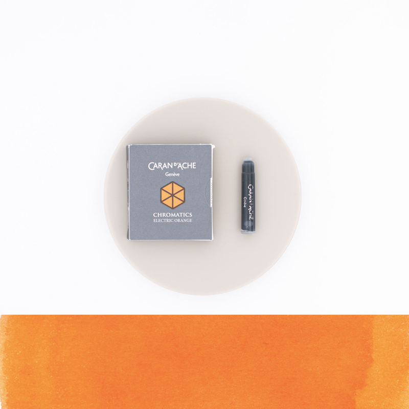 Caran d'Ache Electric Orange 6 Ink Cartridges